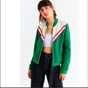 Urban outfitters green bomber jacket